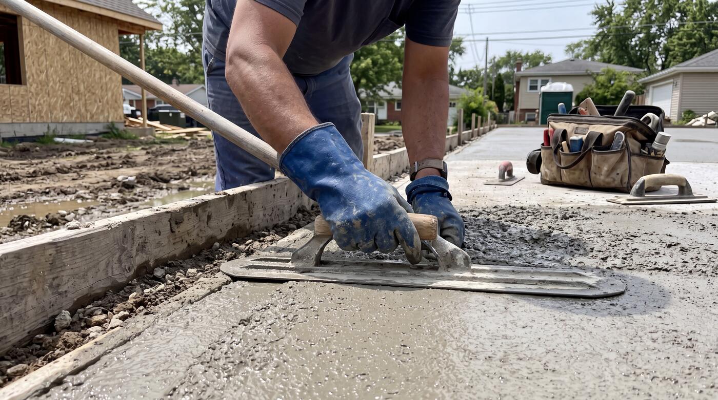 Finishing concrete